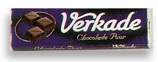 Verkade Puur Bittersweet Chocolate Bar 2.65oz/75gram