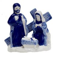 Nativity Scene Delft Style Small 