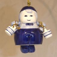 Xmas Ornament Delft Milkman 3.5x2.25inch