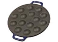 Poffertjes Pan Cast Iron with Smooth Enamel Bottom