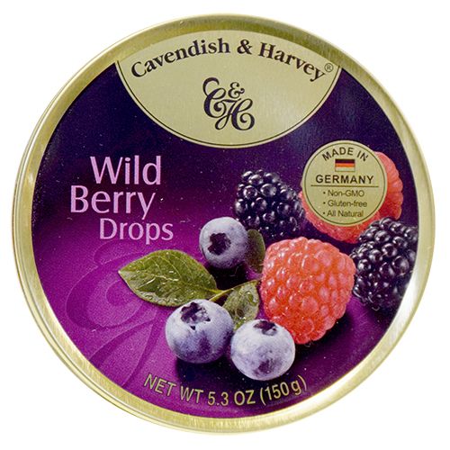 Cavendish & Harvey Tin Wild Berry Candy 5.3oz