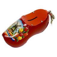 Wooden Shoe Savingsbank Red 